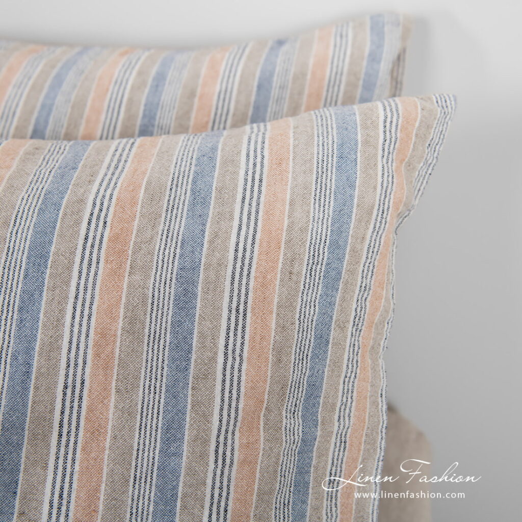 HAWAI Sengetøy 5 linen cotton bedlinen in stripes, pillow cases.
