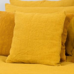 AMBERA Sengetøy 11 mustard yellow pillow case, washed