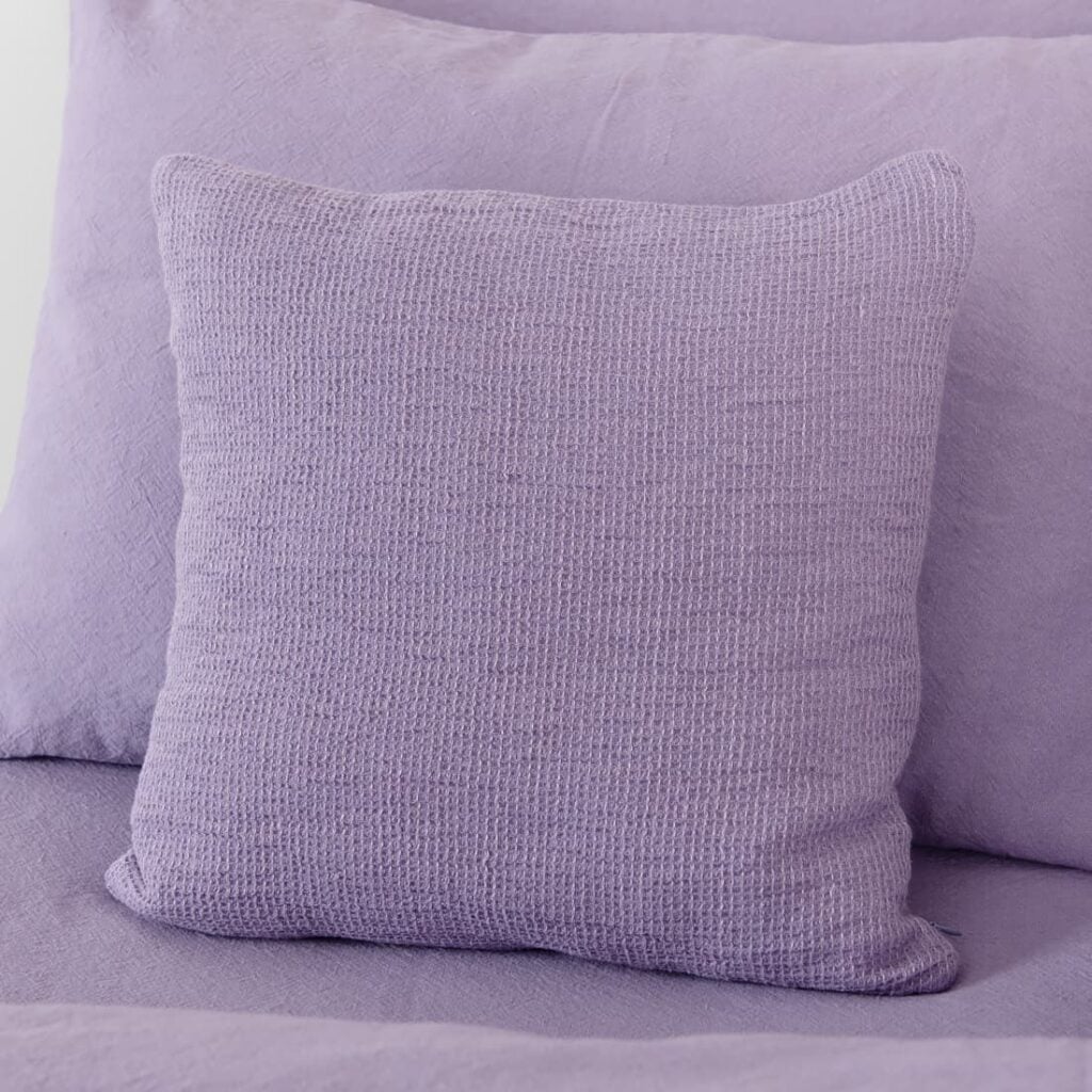 lilac cushion cover linen cotton