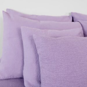 lilac cushion cover linen cotton, washed