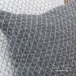 Grey linen cushion cover, Sienna.