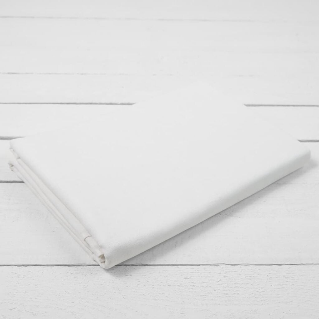linen cotton white flat sheet