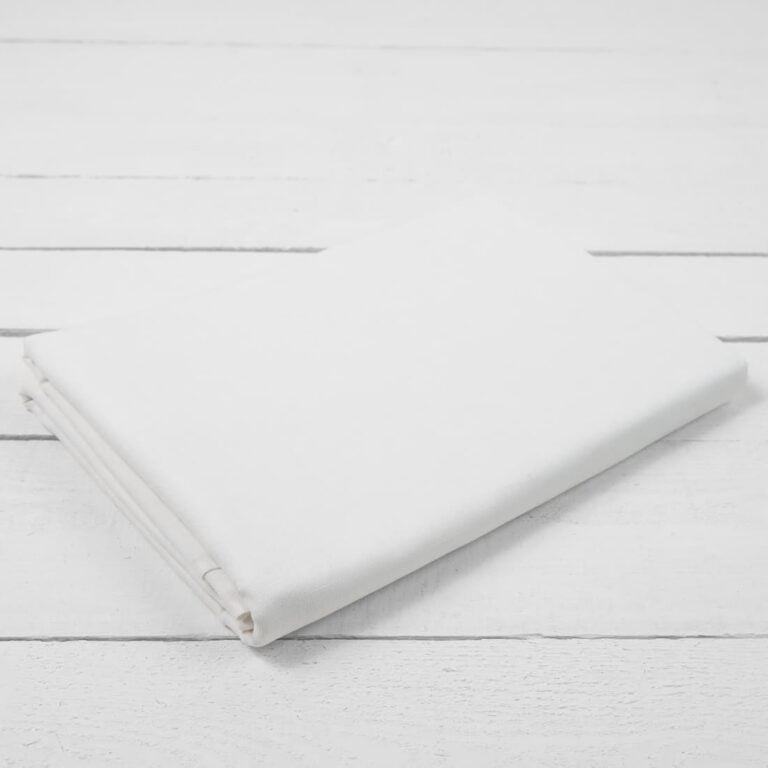 linen cotton white flat sheet