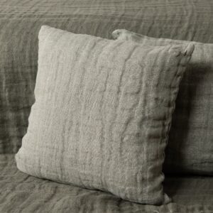 FONDA Putetrekk grå 4 grey linen cushion cover