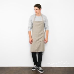 BALI Forkle natur 10 BALI apron in grey.