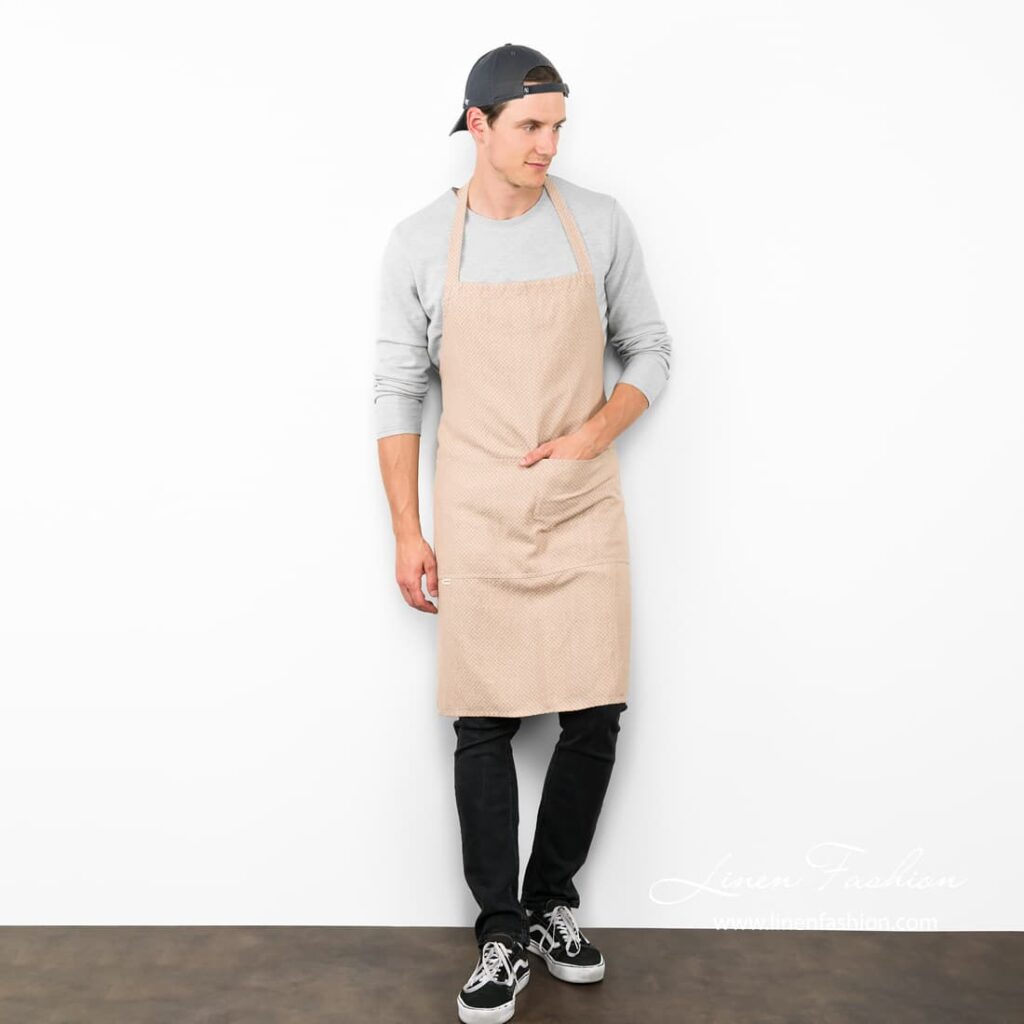 BALI Forkle lysebrunt 2 Bali apron in brown.