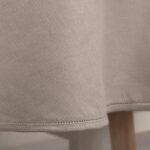 KOMA Duk rund/oval rosabeige