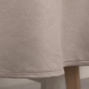 KOMA Duk rund/oval rosabeige