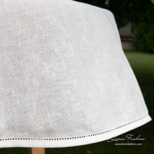 Natura linen tablecloth, white.