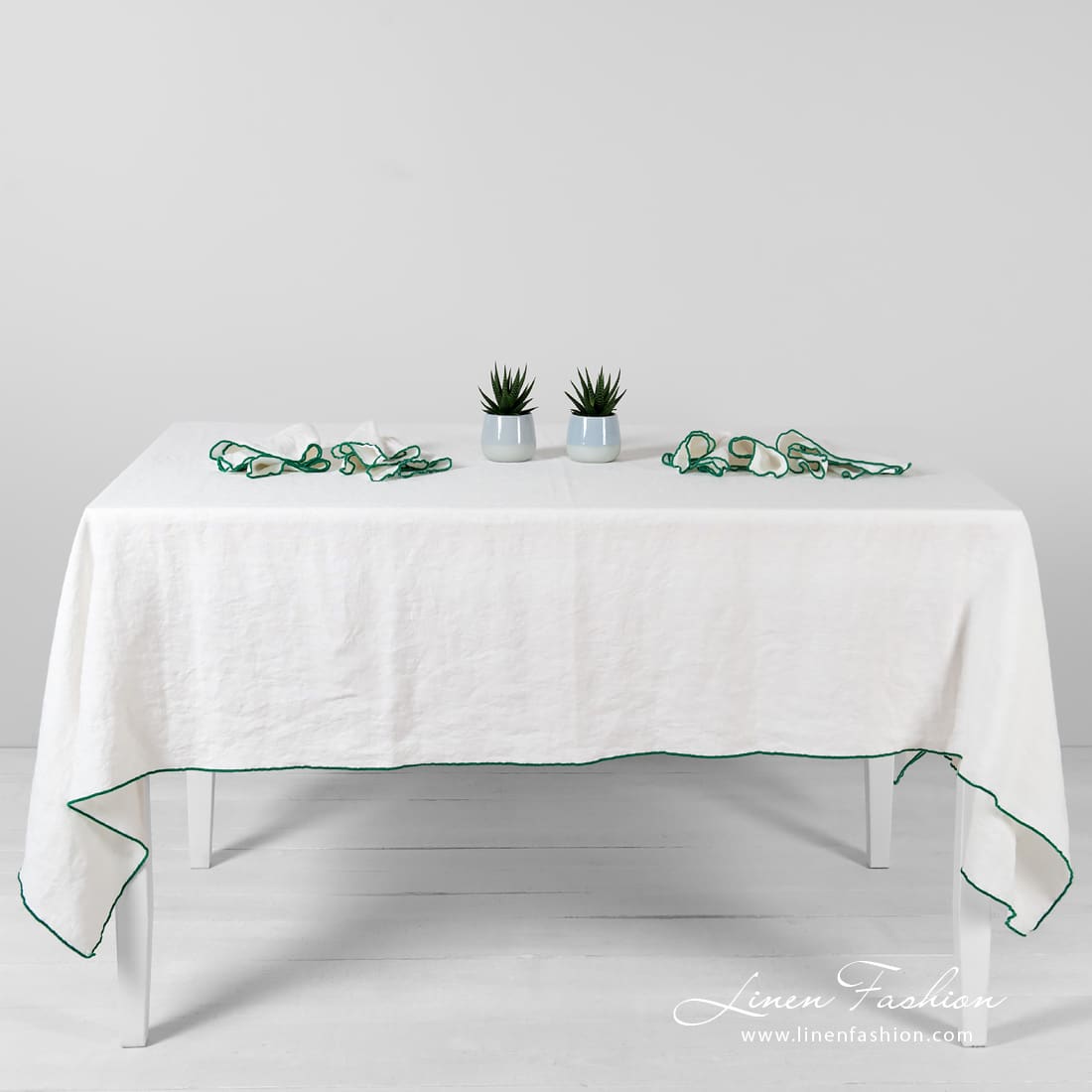 ARVO off-white linen tablecloth