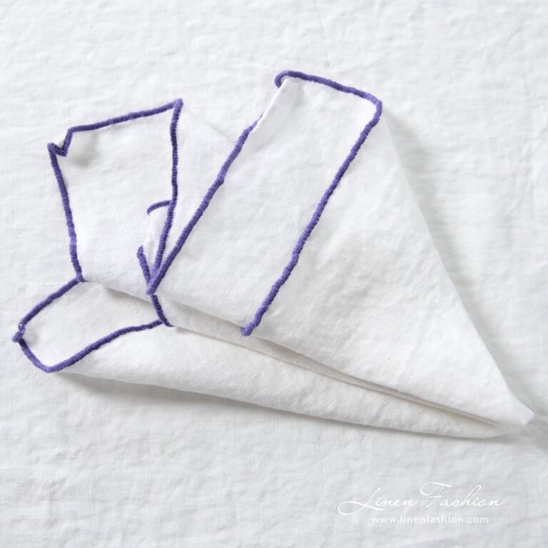 ARVO white linen napkin