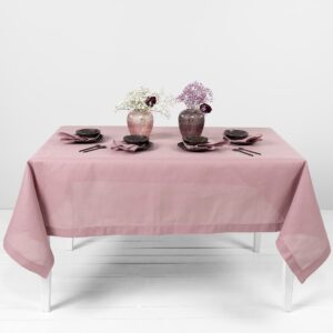 linen cotton lilac tablecloth