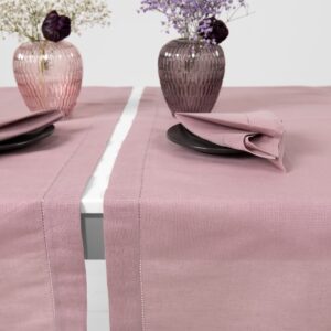 linen cotton lilac runner