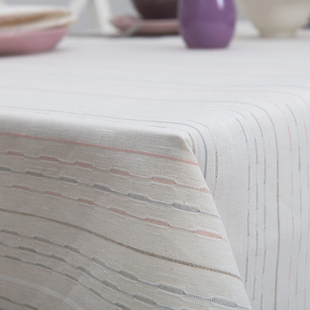 RIGA Duk hvit 4 Riga white tablecloth table edge