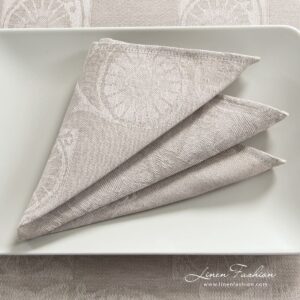 BOTANIC brownish linen napkin