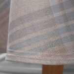 DELTA Duk rund/oval lys grå