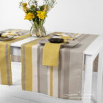 MIMOSA Bordløper grå gul