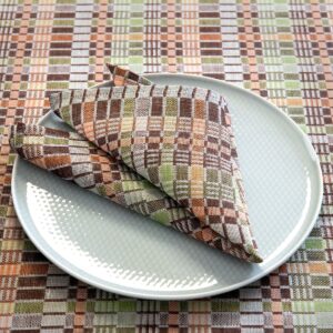 VIOLA Bordserviett brun grønn