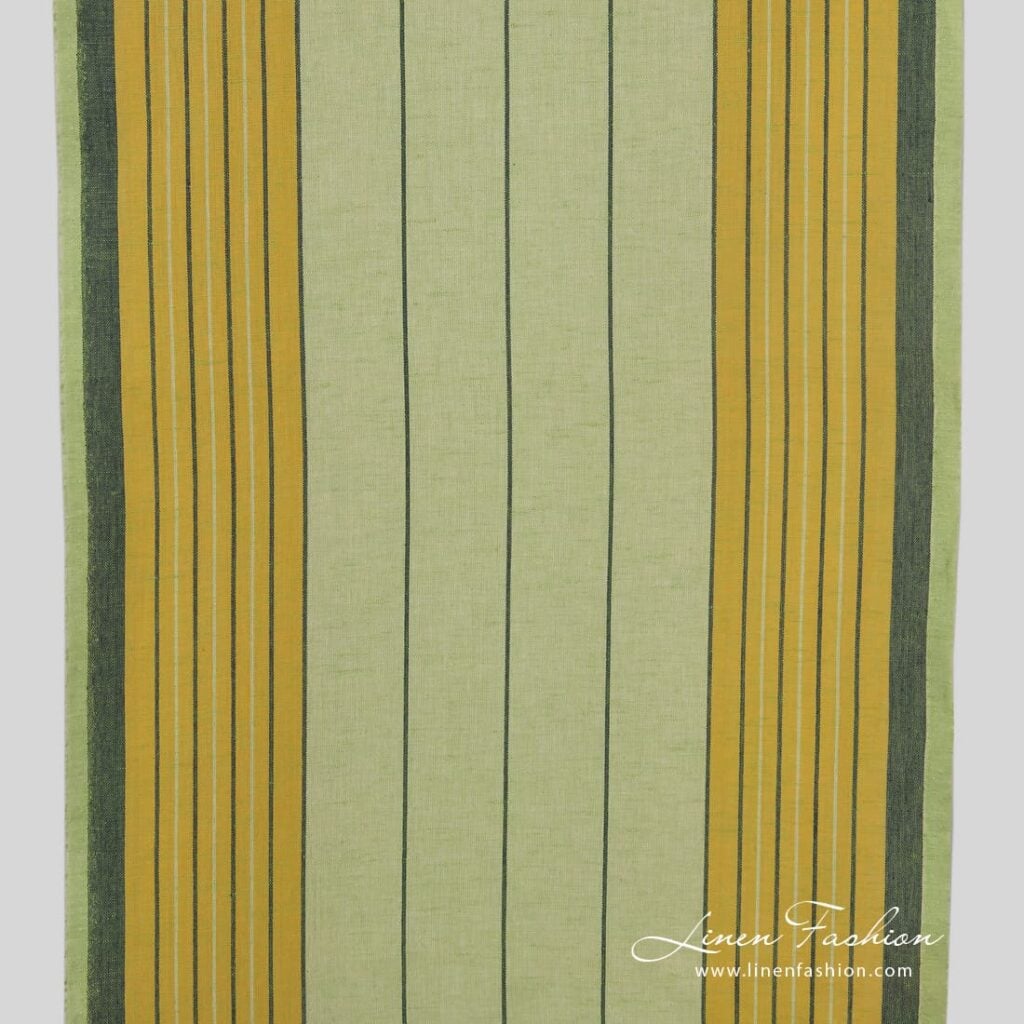 Greenish linen fabric