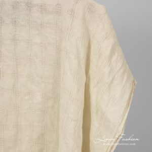 Washed vanilla colour linen fabric.