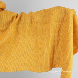 Yellow linen fabric