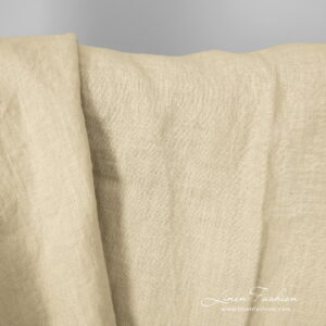 linen grey green fabric, washed.