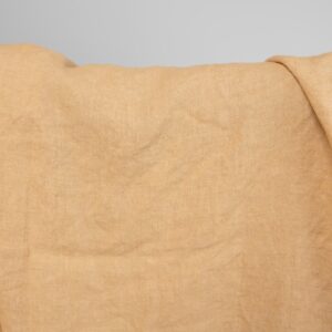 linen fabric yellow brown 145cm.