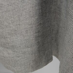 Linstoff vasket mørkegrå farge 10 Linen fabric washed dark grey colour for sewing clothes and home textiles