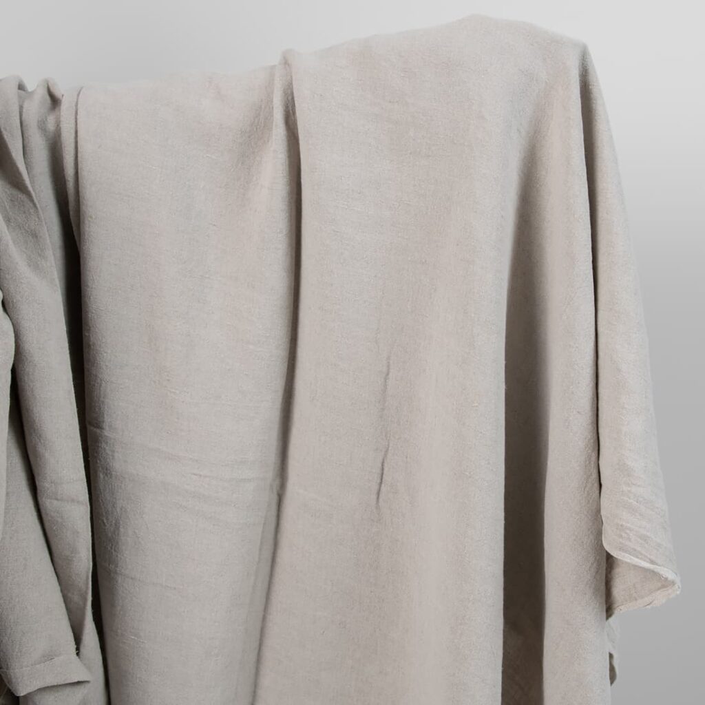 natural linen wide fabeic, washed
