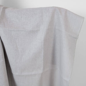 Linstoff ensfarget lys grå