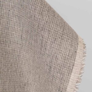 Linstoff rosa-svart lite mønster