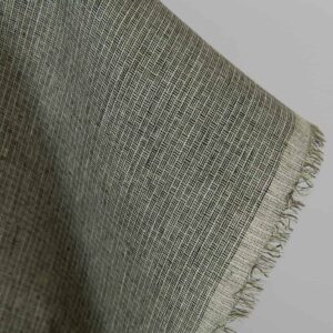 Linstoff grønn-svart småmønstret