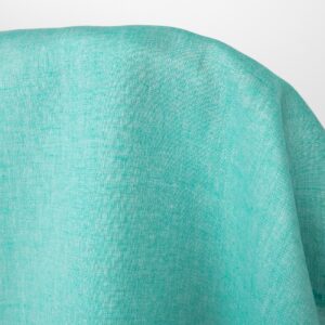 Linstoff ensfarget klar turkisgrønn