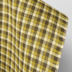 Linstoff gulgrønne ruter