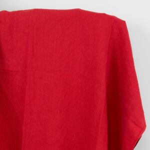 Linstoff kardinalrød, vasket