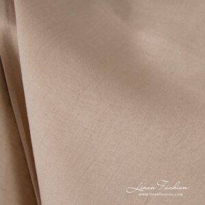 Light sand coloured linen fabric.