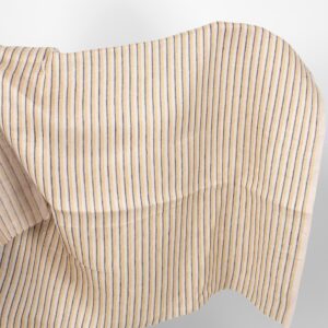 yellow blue striped fabric