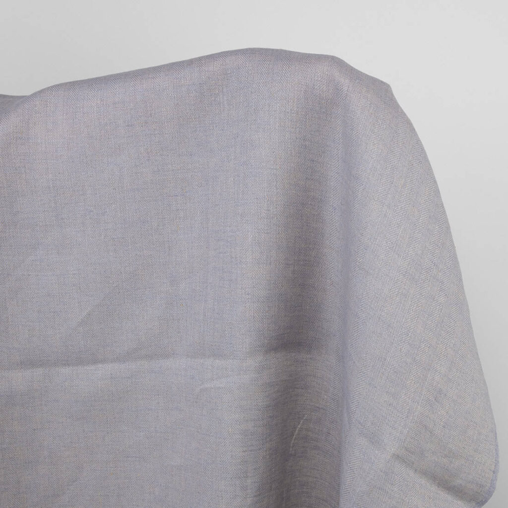 Grey violet linen fabric