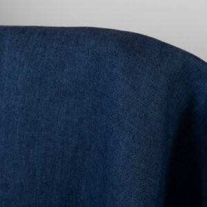 Linstoff i mørkeblå denimfarge