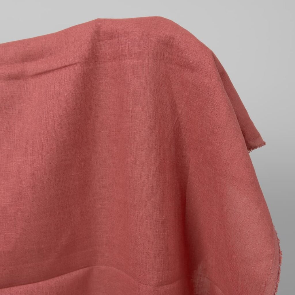 Deep link linen fabric