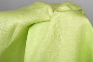 Linstoff i limegrønn farge