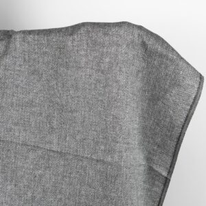 Linen fabric in diamond pattern black and white