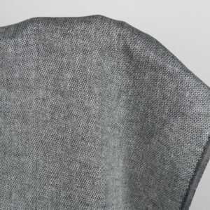 Linen fabric in diamond pattern black and white product photo