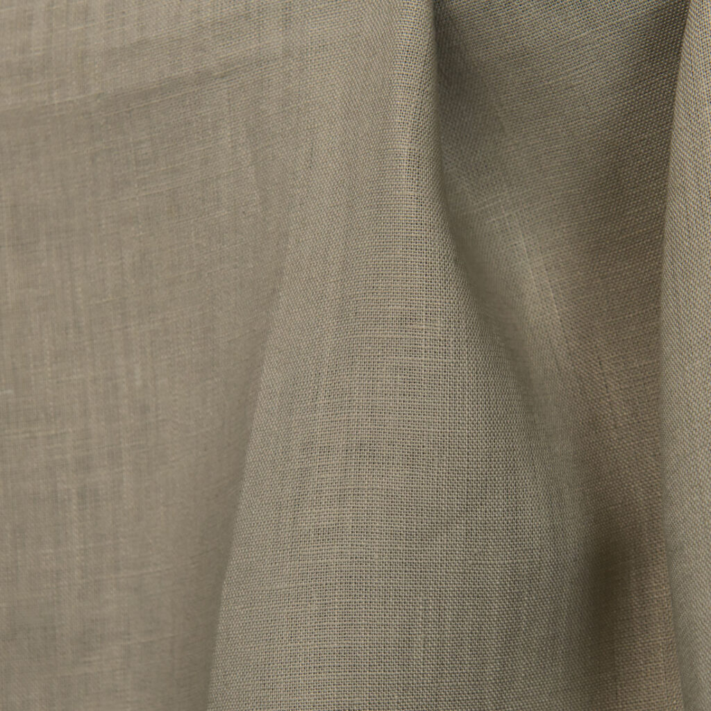 Greenish grey linen fabric