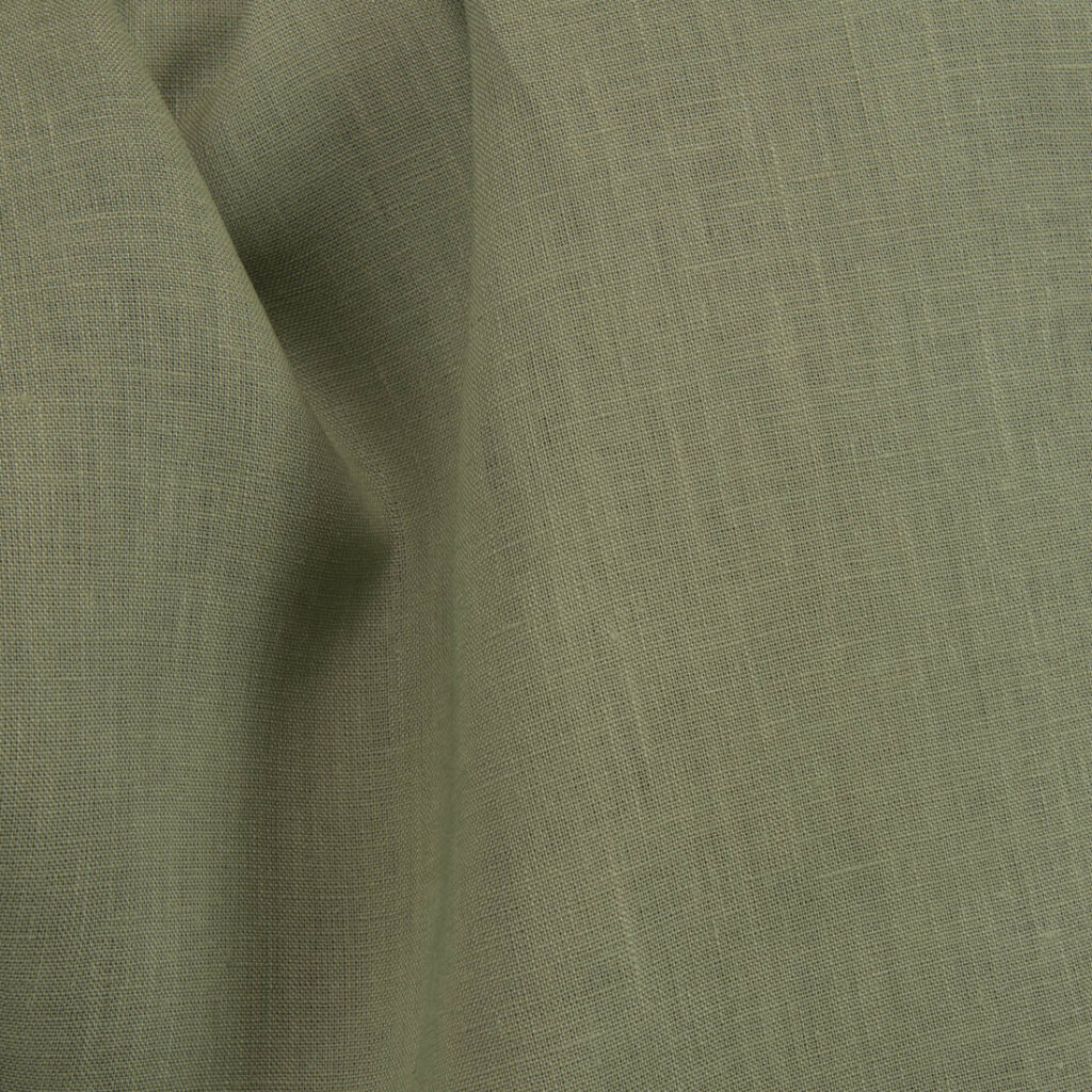 Army green linen fabric
