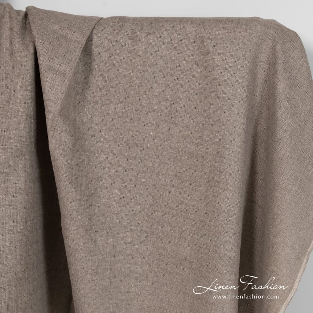 Undyed linen fabric