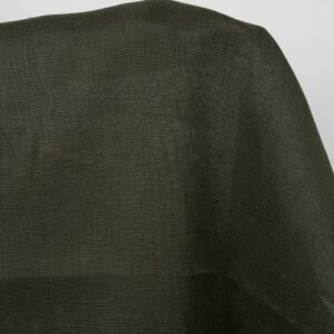 moss green linen fabric, panama.