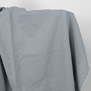 blue grey fabric with open stripes
