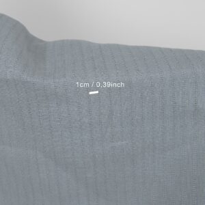 blue grey fabric with open stripes 1cm.