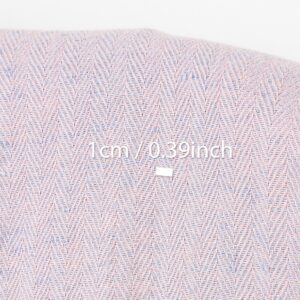 Halvlinstoff lyserosa og lyseblått fiskebein, vasket